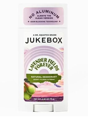 JUKEBOX Natural Deodorant Aluminum Free. Lavender Fields Forever. New.